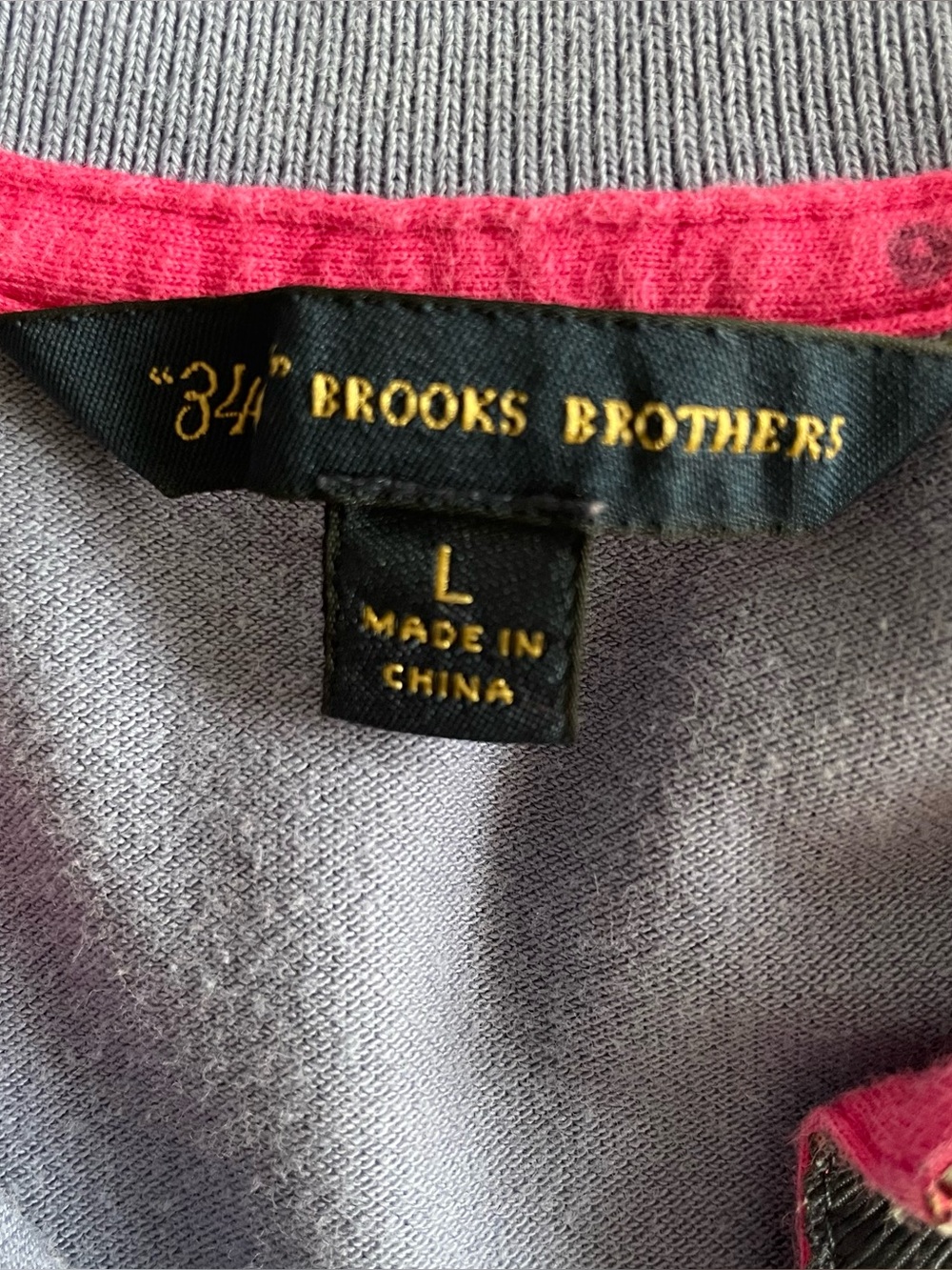 Brooks Brothers Women’s Short Sleeve Polo Shirt in Violet Blue w Plaid details L - Picture 8 of 8